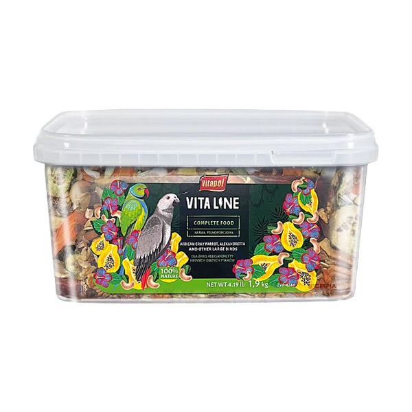 비타폴 비타라인 컴플리트 중대형 앵무새 먹이 1.9kg /대본청/쟈딘/회색앵무