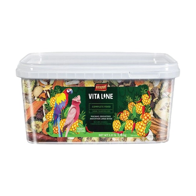 비타폴 비타라인 컴플리트 대형 앵무새 먹이 1.6kg /마카우/코카투